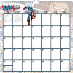 2022 2023 Marvel Comics Academic Spiral Wall Calendar July 2022 June