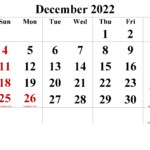 2022 Dec Calendar