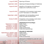 Academic Calendar A Y 2020 2021 Lyceum Northwestern University