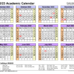 Academic Calendar Template 2022 2023