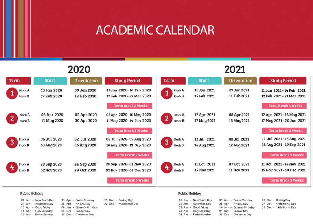 Academic Calendar Victory Institute