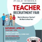 Alachua County Public Schools Teacher Recruitment Fair Student Services