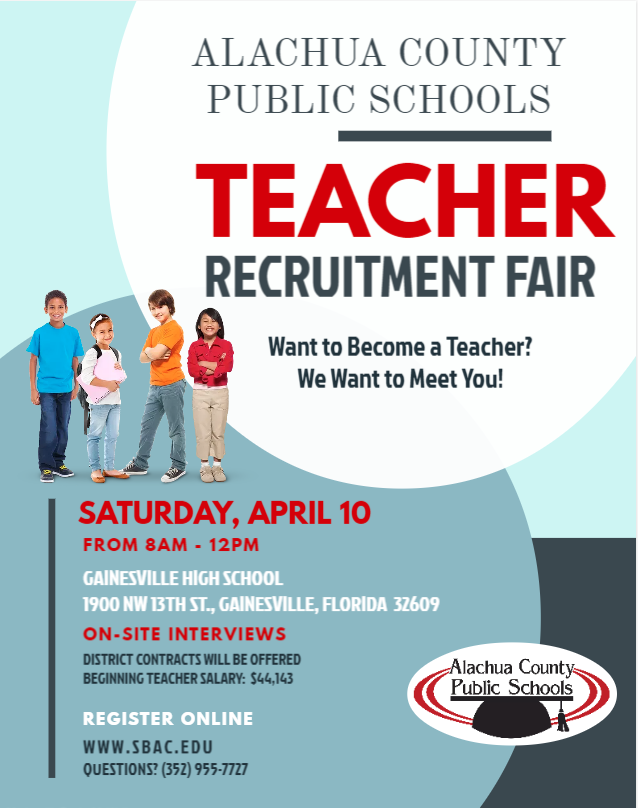 Alachua County Public Schools Teacher Recruitment Fair Student Services