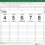 Calendar For Excel Templates