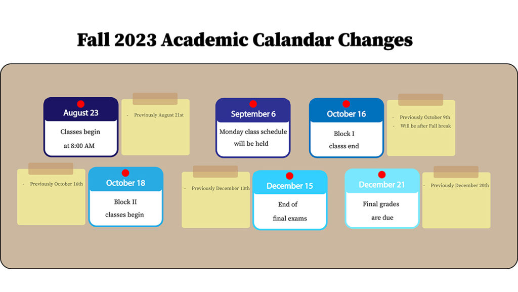 College Announces Changes To Fall 2023 Academic Calendar The Ithacan