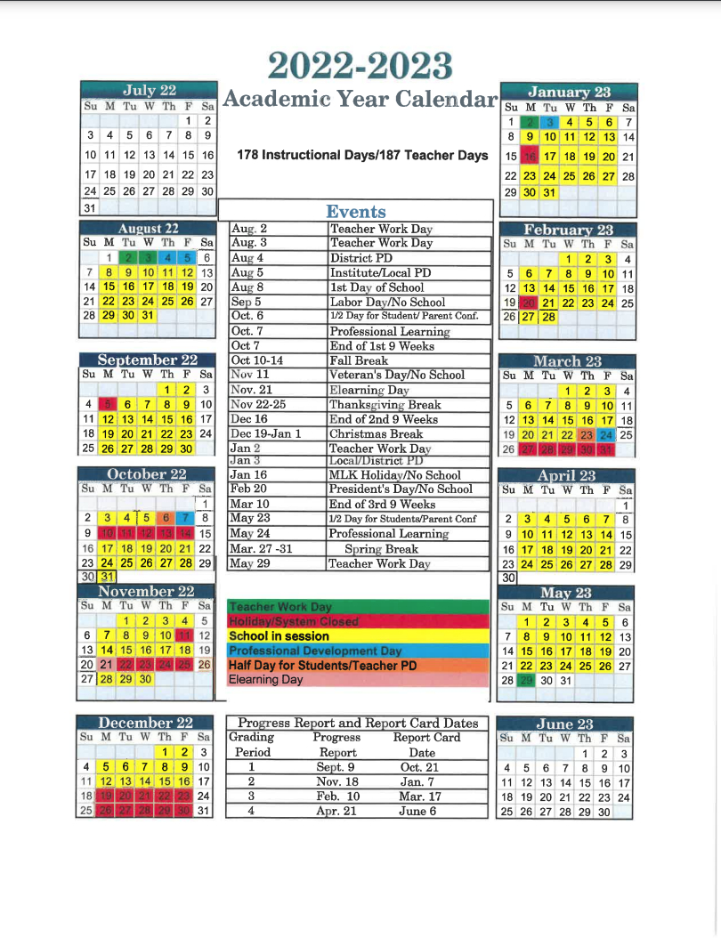 Tric Academic Calendar Spring 2023
