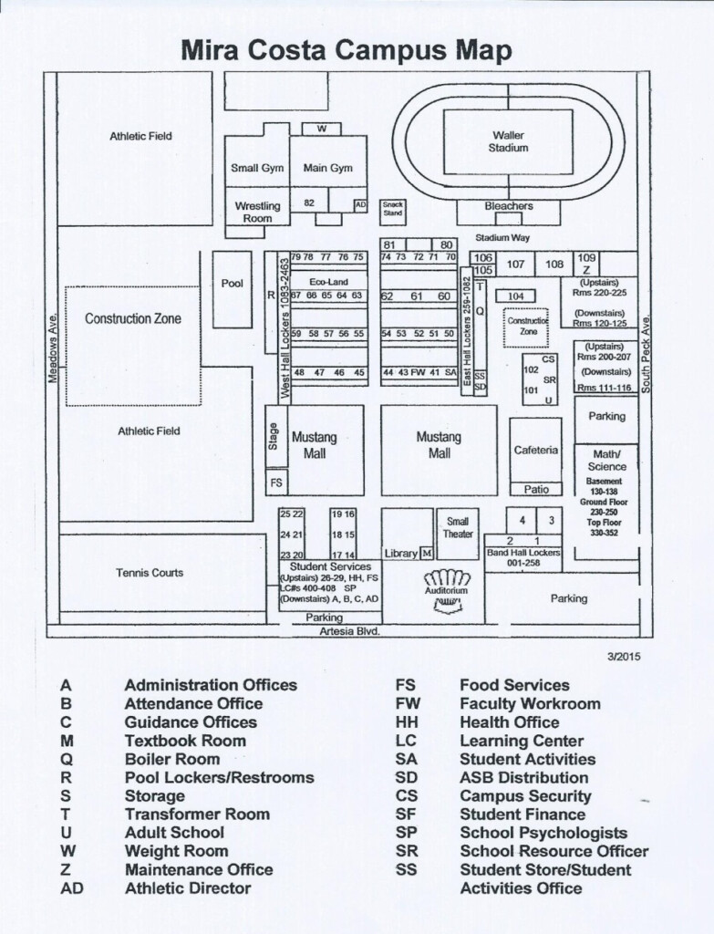 Mira Costa High School Calendar 2020 Printable Calendar 2022 2023