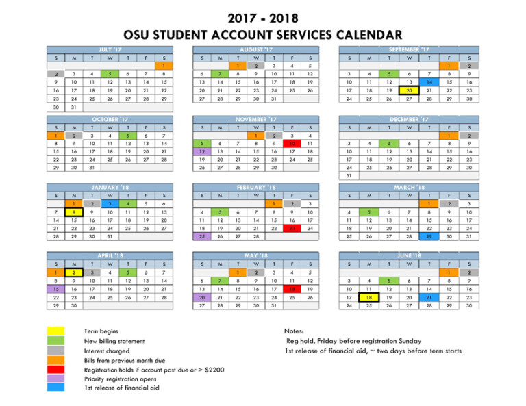 Oregon State University Academic Calendar 2022 2023 March 2022 Calendar