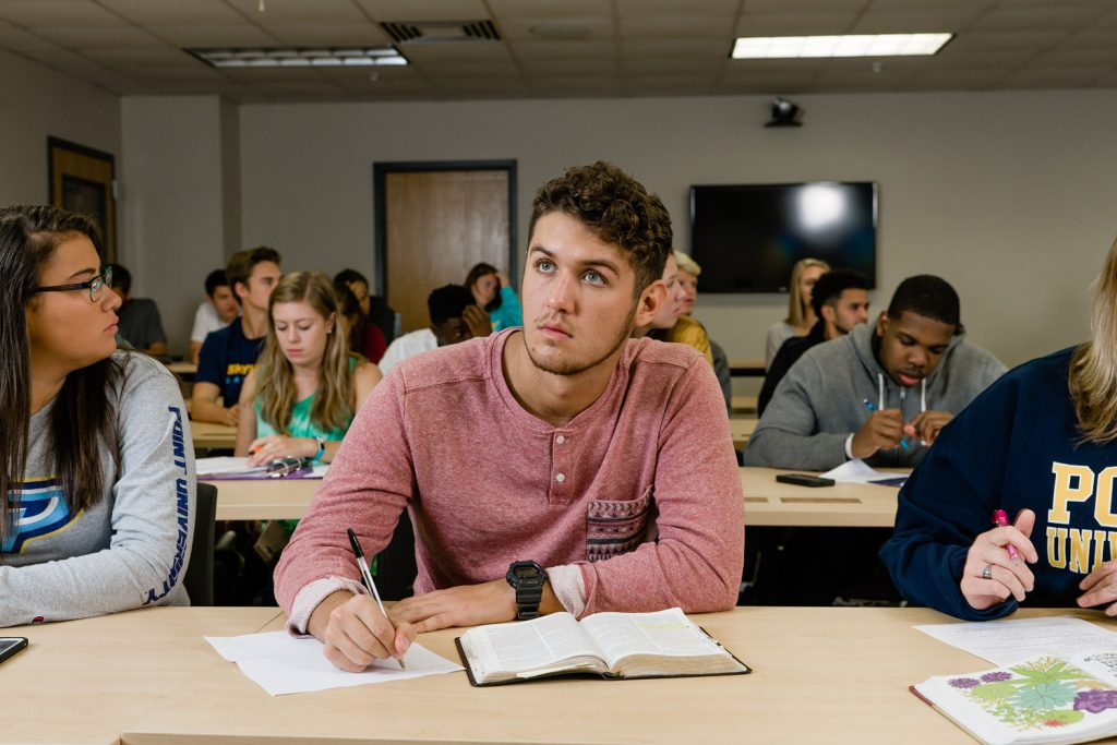 Undergraduate Student In Class Point University