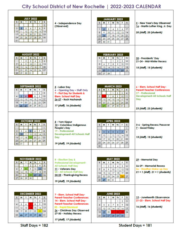 2022 2023 School Year Calendar Isaac E Young Middle School