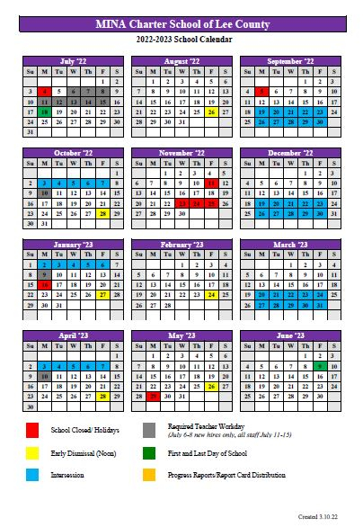 Academic Calendar Charter Schools - Academiccalendars.net