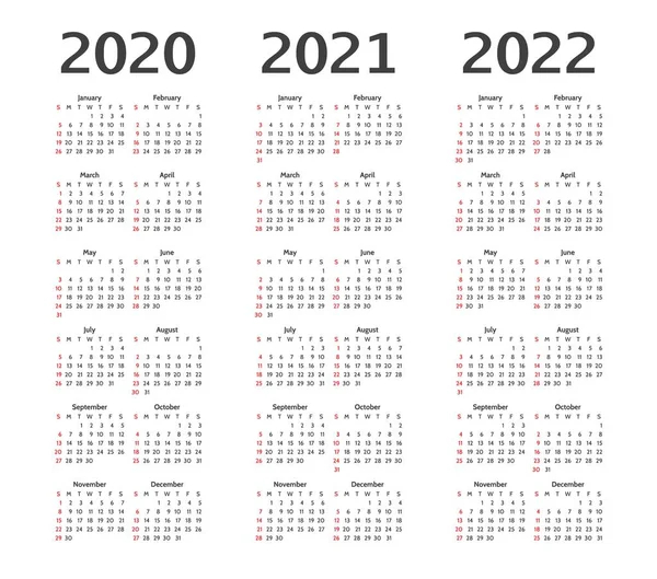 A o 2021 2022 2023 Plantilla Dise o Vectores Calendario Dise o Simple