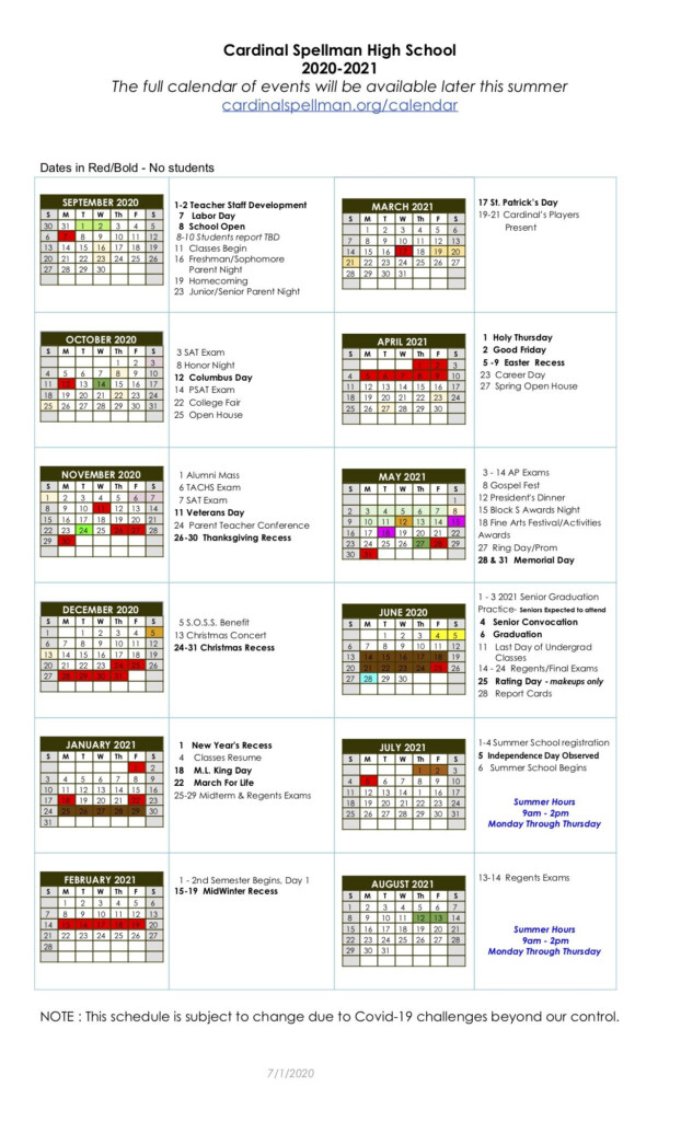 Academic Calendar 2021 2020 University Of Central Florida Academic 