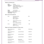 Academic Resume Abilene Christian University