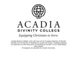 Acadia Divinity College Academic Calendar 2022 2023 By Acadia Divinity