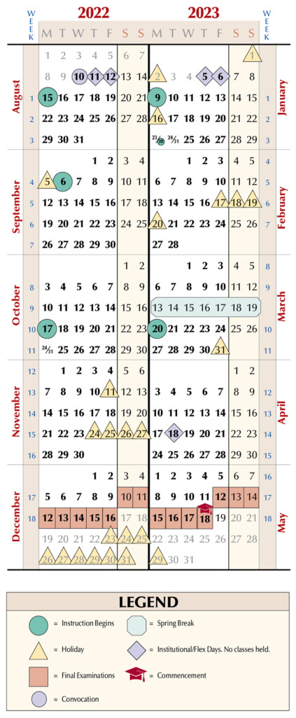 Apu Spring 2023 Calendar 2023 Calendar