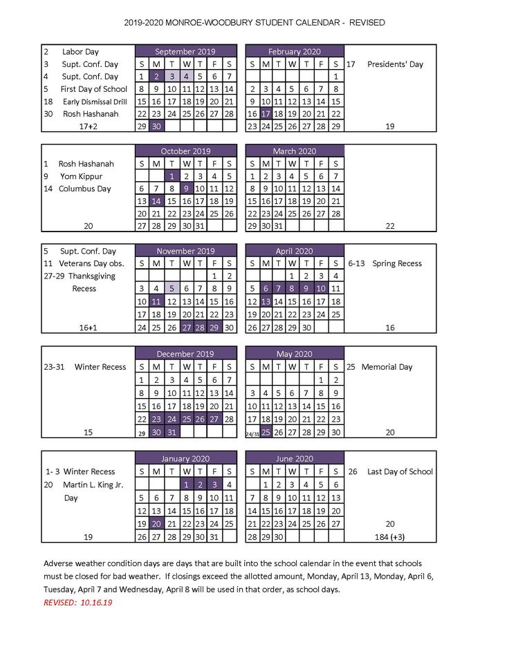 Bedford Central School Calendar School Calendar Academic Calendar