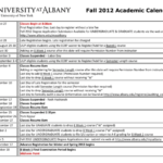 Fall 2012 Academic Calendar