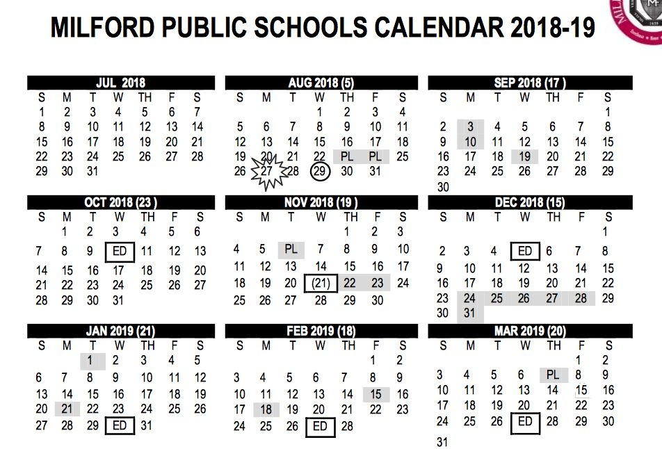 Milford Ct Public Schools Calendar 2022 Schoolcalendars