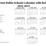 Paterson Public Schools Calendar With Holidays 2022 2023