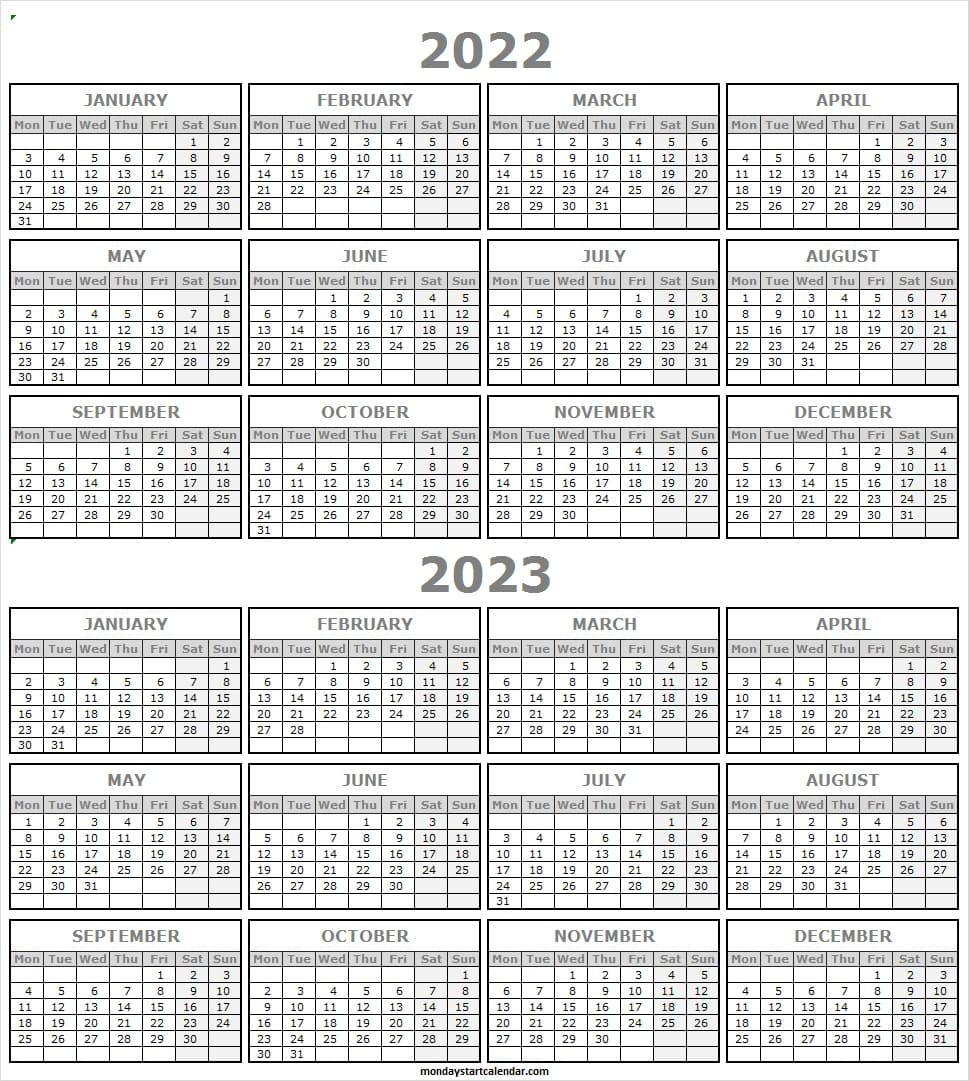 Printable 2022 2023 Academic Calendar 2023Calendar - Academiccalendars.net