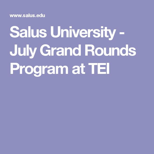 Salus University Optometry Academic Calendar