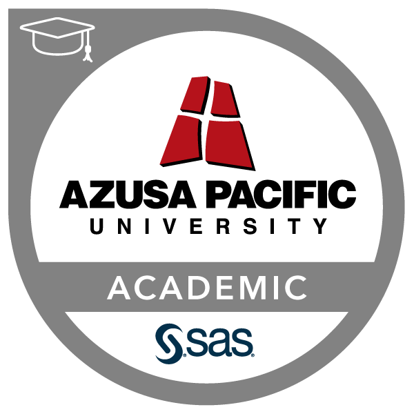 SAS Azusa Pacific University Academic Specialization In Statistical 