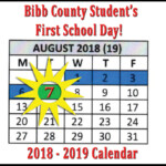 School Calendar 2018 2019 The Bibb Voice