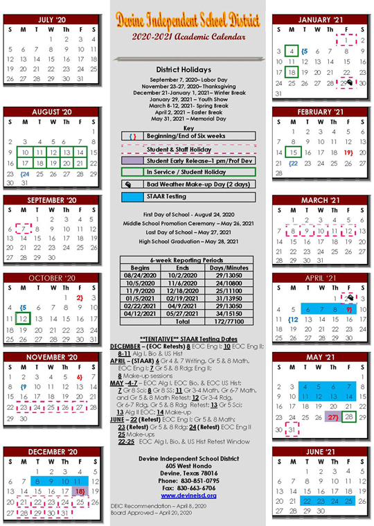 Suu Spring Academic Calendar