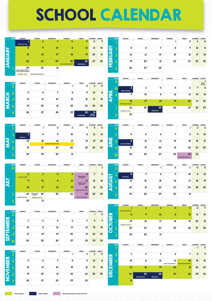 T l charger Gratuit 2023 School Calendar