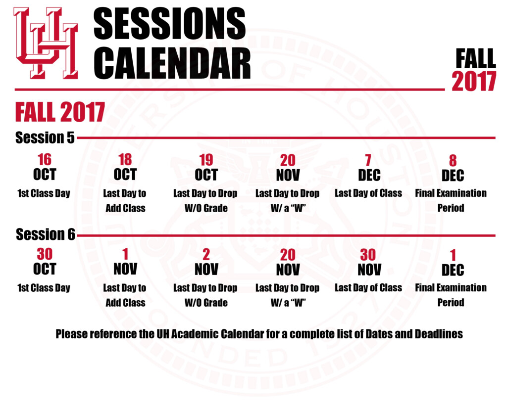 University Of Houston Academic Calendar Qualads