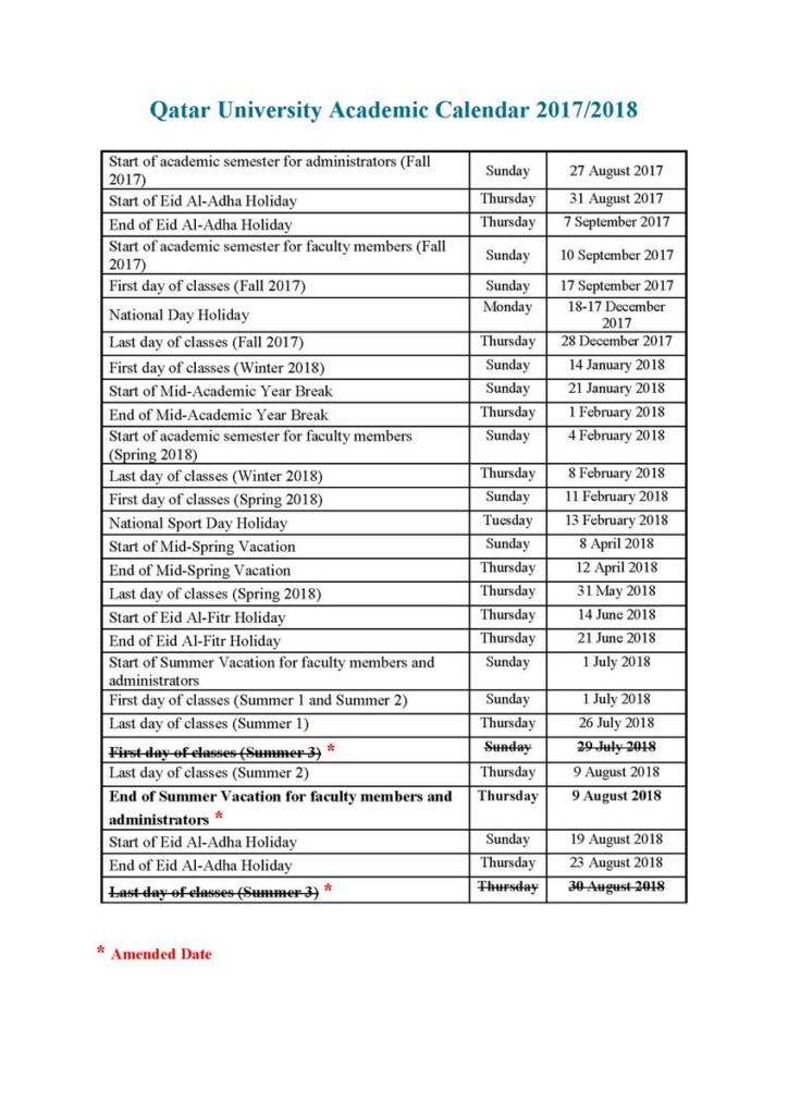 University Of Northern Colorado Academic Calendar 2020 Fall Printable 