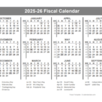 2025 2026 Fiscal Year Quarters Template Free Printable Templates