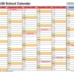 2025 2026 School Calendar Printable Free Cammi Valerie