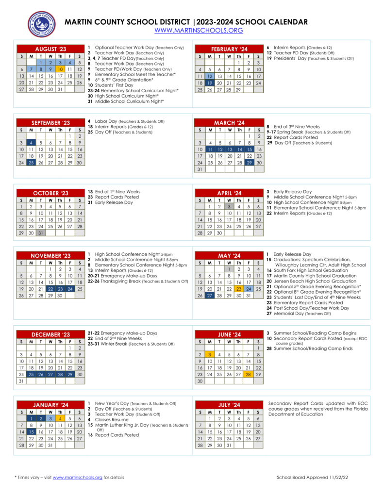 2025 2026 School Year Calendar Broward County Public Schools 