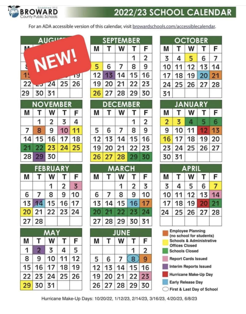 2025 And 2025 School Calendar Broward County Printable Erda Odelle