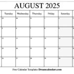 2025 August Calendar Free Printable Images Printable Eddie Gwennie