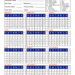 2025 Calendar Attendance Sheets Printable Reina Charleen