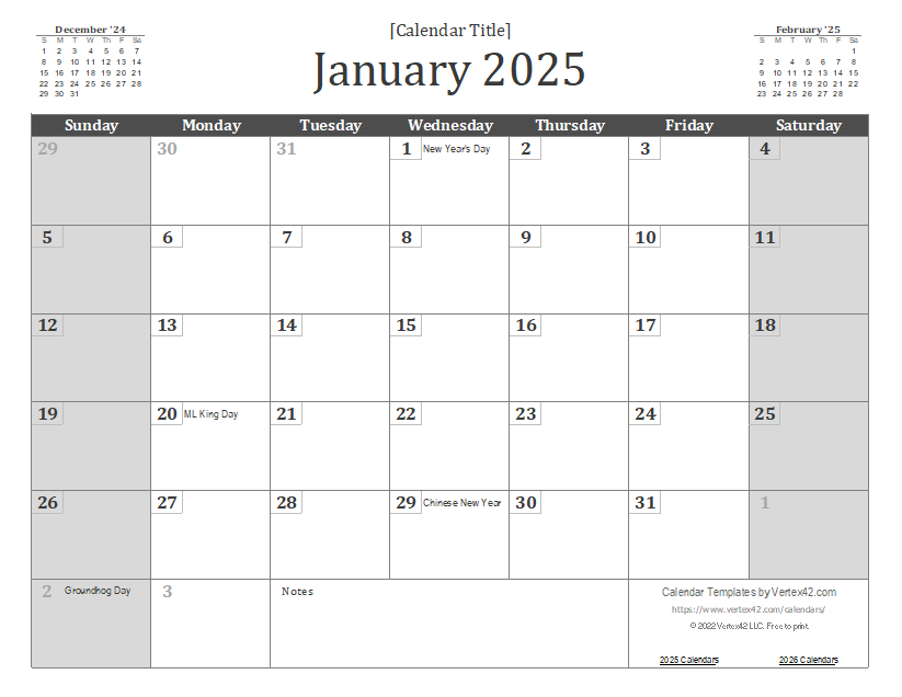 2025 Calendar Free Printable Vertex Ivory Letitia