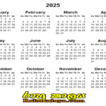 2025 Calendar Sri Lanka With Holidays Pdf Compressor Leone Missie