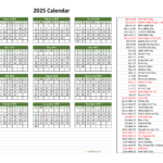 2025 Calendar With Holidays And Festivals Editable Calendar Planner 2025