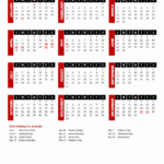 2025 Calendar With Holidays QLD Editable Calendar Planner 2025