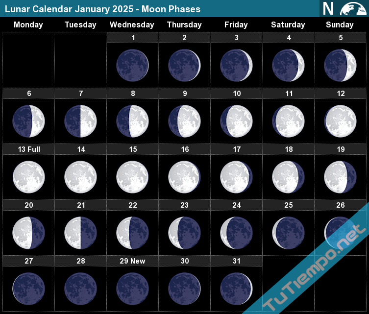 2025 Calendar With Moon Dates Gusty Katusha