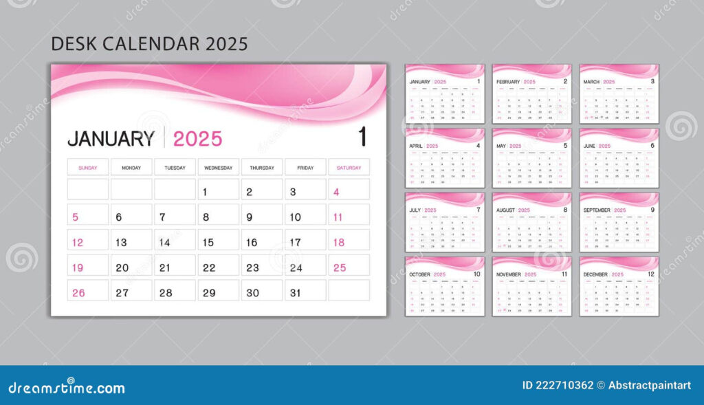 2025 Desk Calendar A Comprehensive Guide Editable Calendar Planner 2025