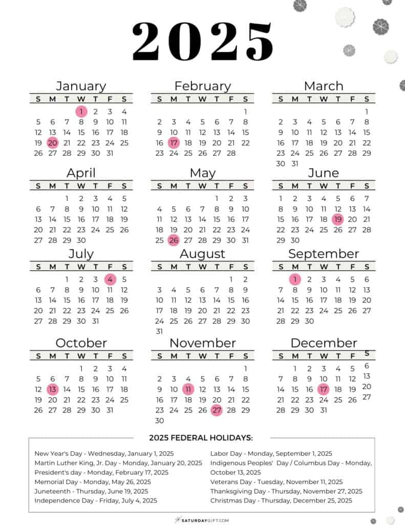 2025 Federal Payment Calendar Edie Nettie