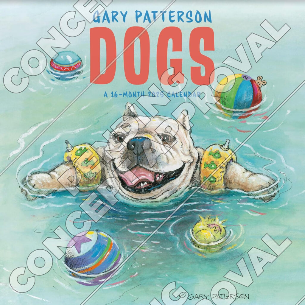 2025 Gary Patterson Dogs Mini Wall Calendar Trends International 