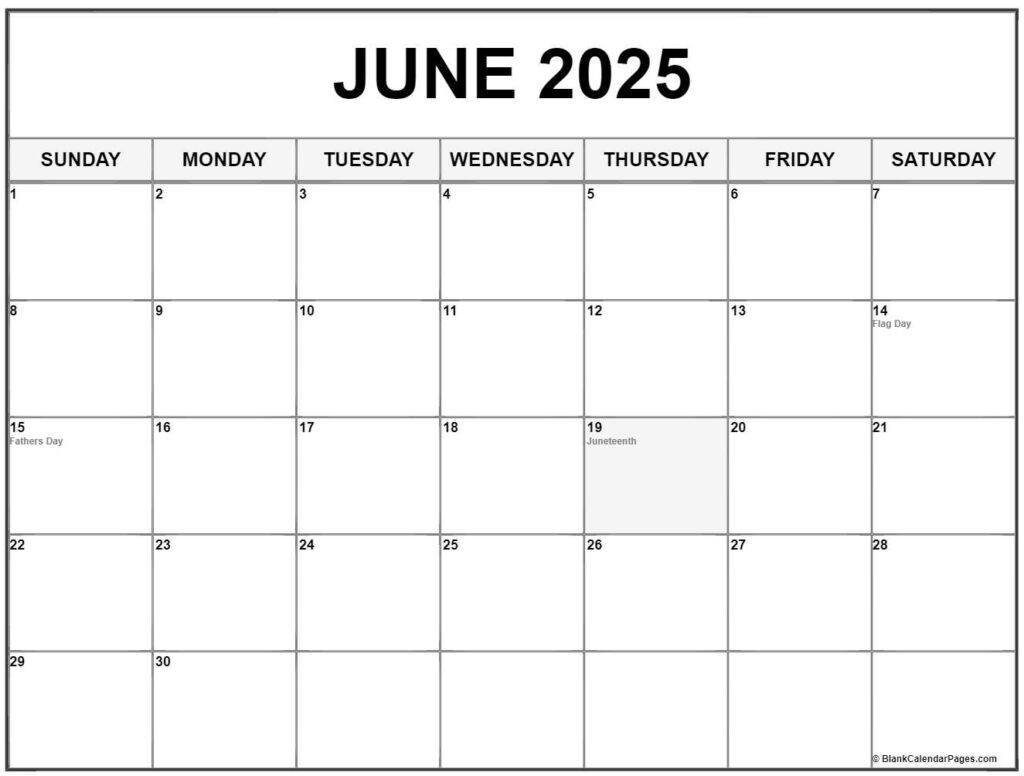 2025 June Calendar A Comprehensive Guide Excel Calendar 2025 Download