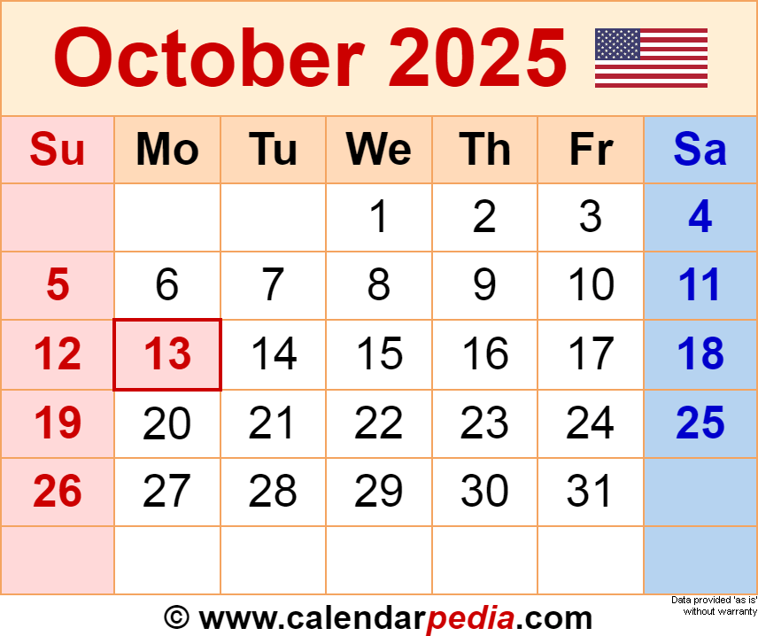 2025 October Calendar With Festivals 2025 Holidays Emelia Ealasaid