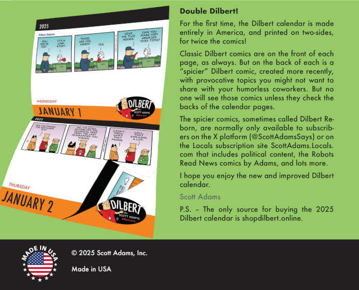 2025 Page A Day Calendar Shop Dilbert Online