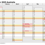 2025 Printable Australian Calendar Your Essential Planning Tool